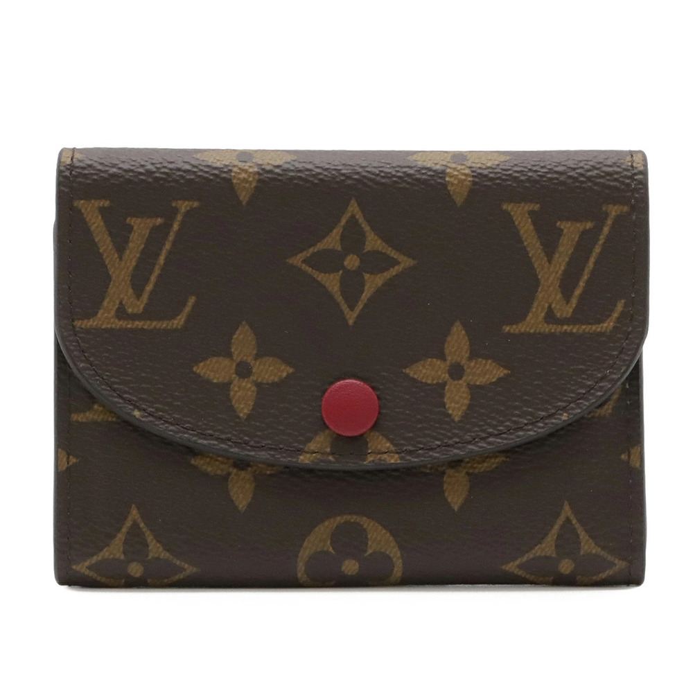 LOUIS VUITTON Monogram Portemonnaie Rosalie coin case Wallet Fuschia Pink